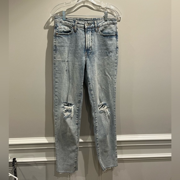 Express Straight Ripped Jeans - Picture 1 of 6